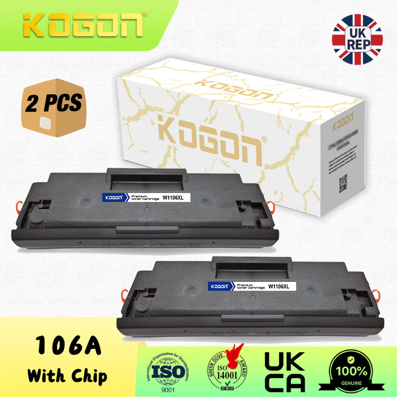 2 pc(s) KOGON Compatible HPQ W1106XL Standard Capacity Toner Cartridge