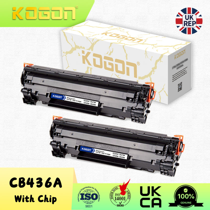 2 pc(s) KOGON Compatible HPQ CB436A Standard Capacity Toner Cartridge